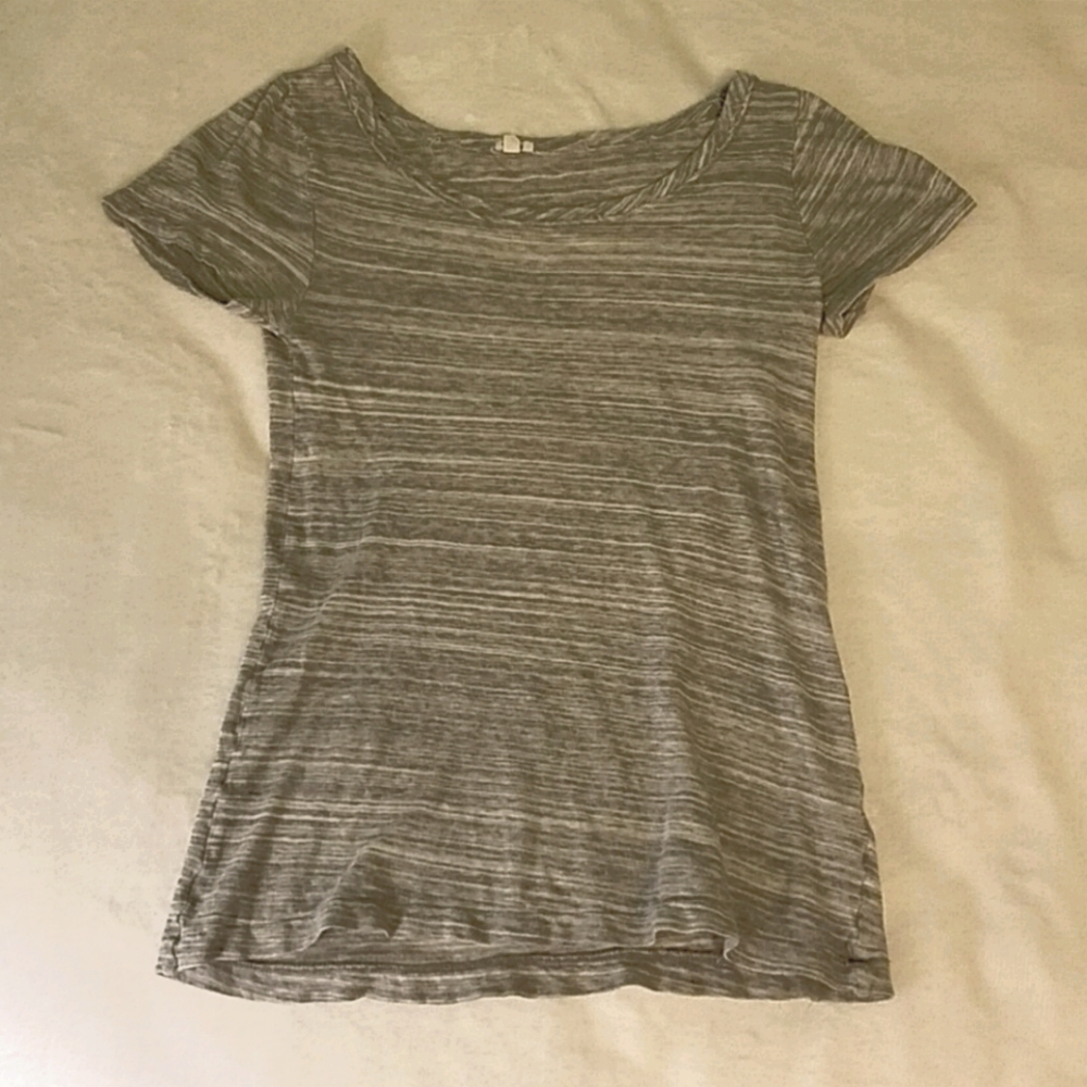 Grey and White Shirt